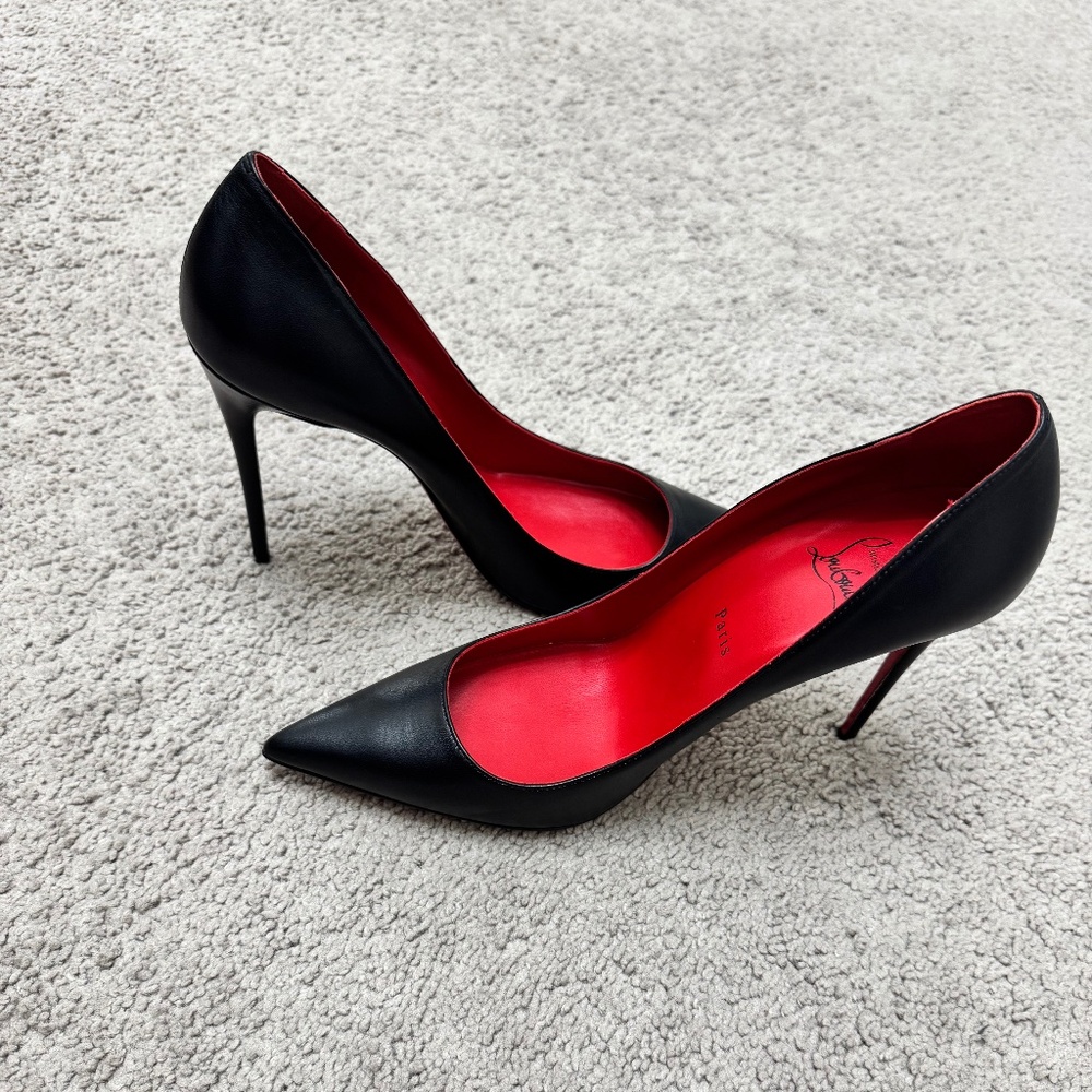 Christian Louboutin  Pigalle 100MM Nappa Leather Pumps